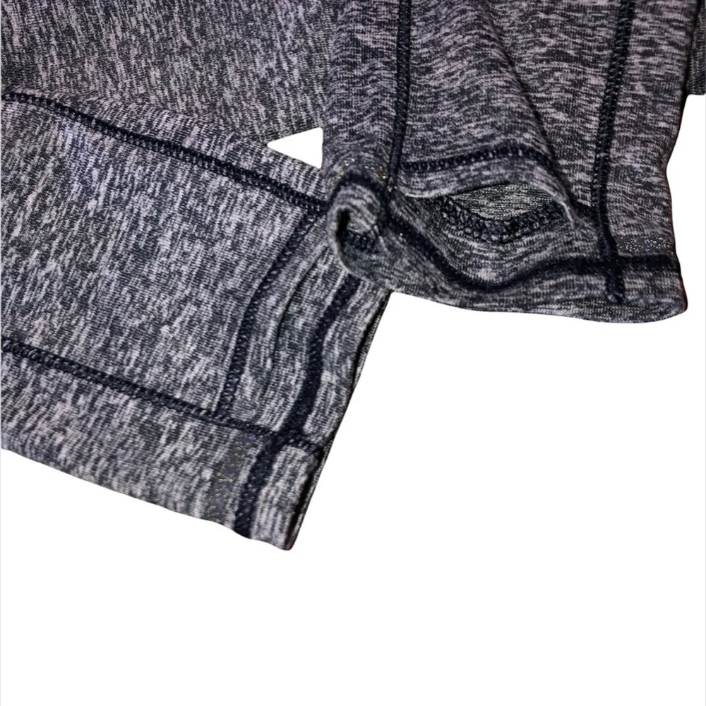 ATHLETA Sweatshirt Small Women's Grey Blue Running Wild 1/2 Zip Pullover